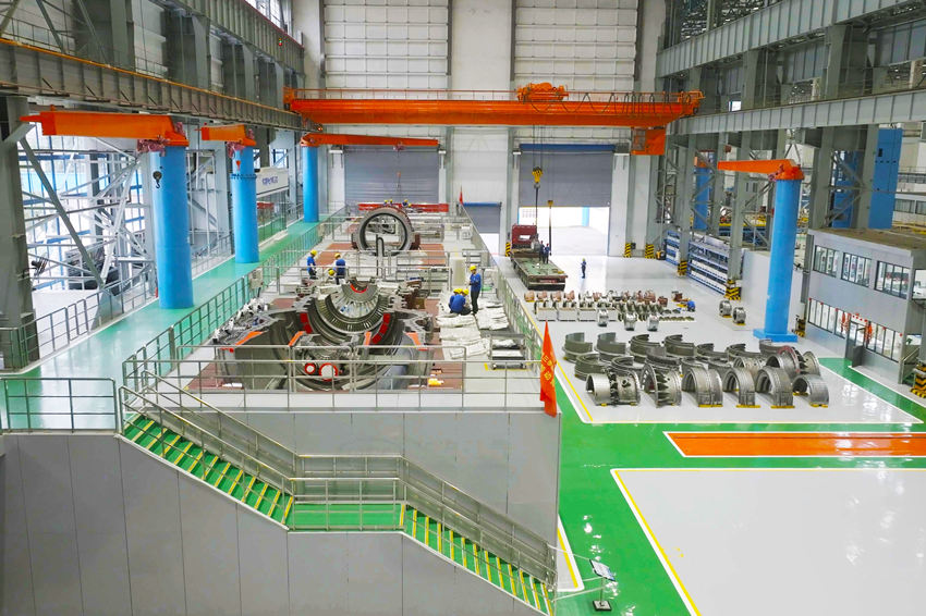 国内首个燃机智慧制造基地数字总装产线。于喜宝供图